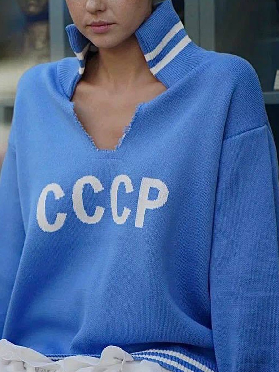 Retro-Inspired CCCP Sweater Retro-Inspired CCCP Sweater
