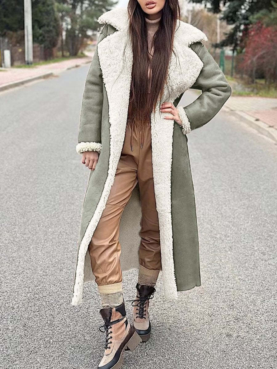 Cozy Shearling-Lined Fake Fur Fleece Coat Cozy Shearling-Lined Fake Fur Fleece Coat
