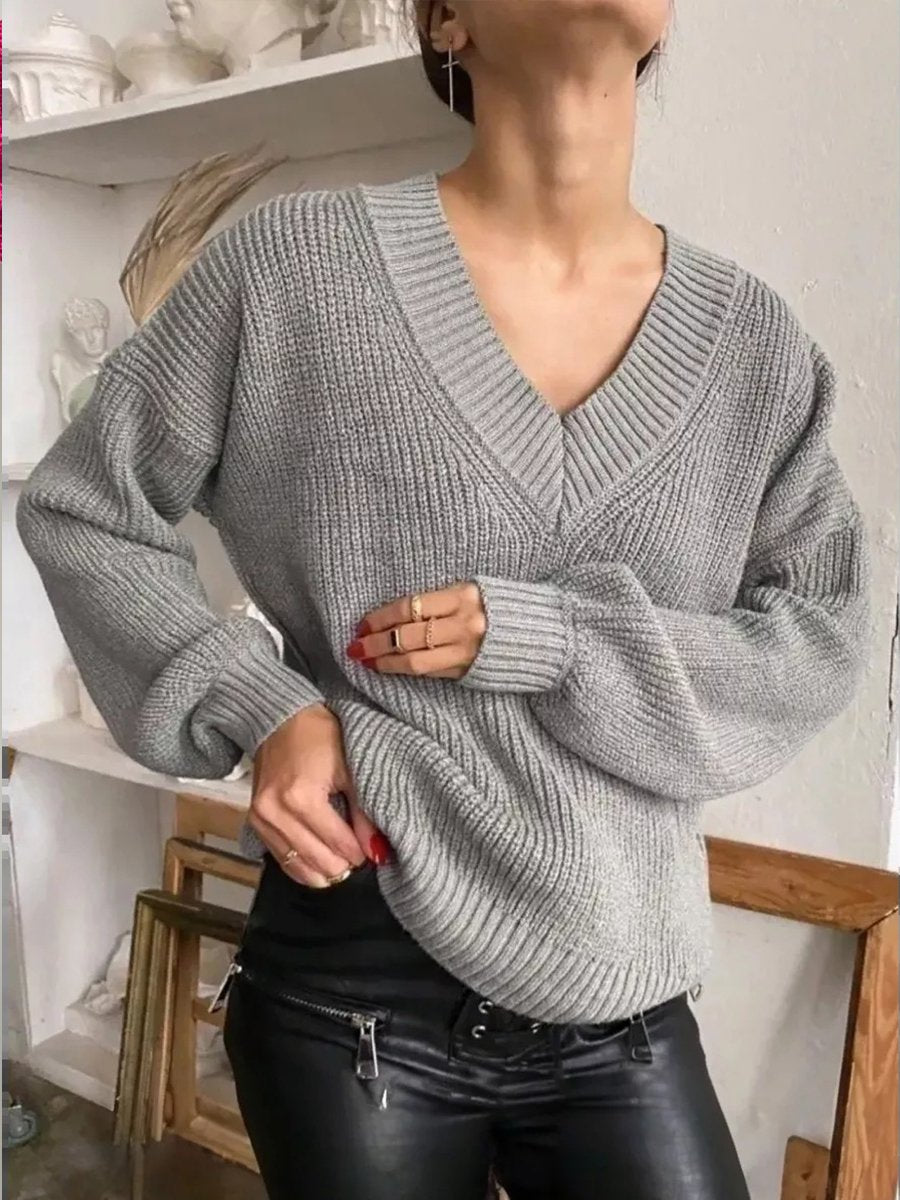 V-neck Sweater Available In Multiple Colors V-neck Sweater Available In Multiple Colors