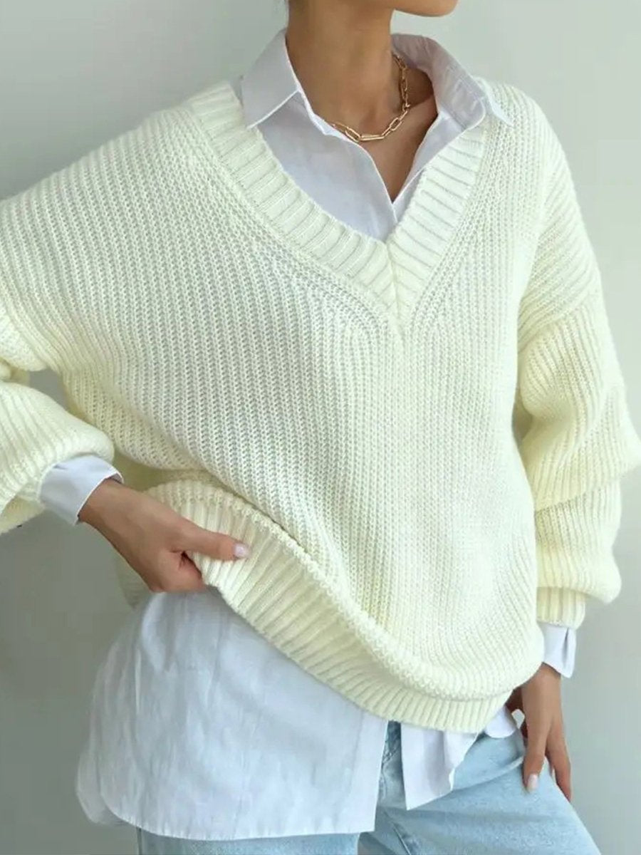 V-neck Sweater Available In Multiple Colors V-neck Sweater Available In Multiple Colors