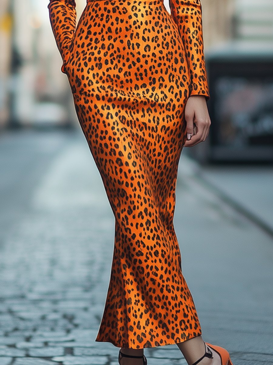 Golden Sunset Satin Dress Golden Sunset Satin Dress