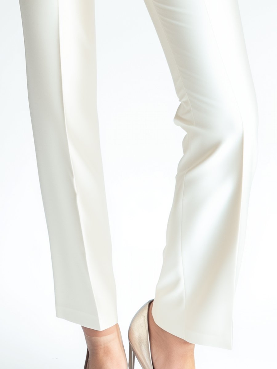 Classic Ivory Satin Trousers Classic Ivory Satin Trousers