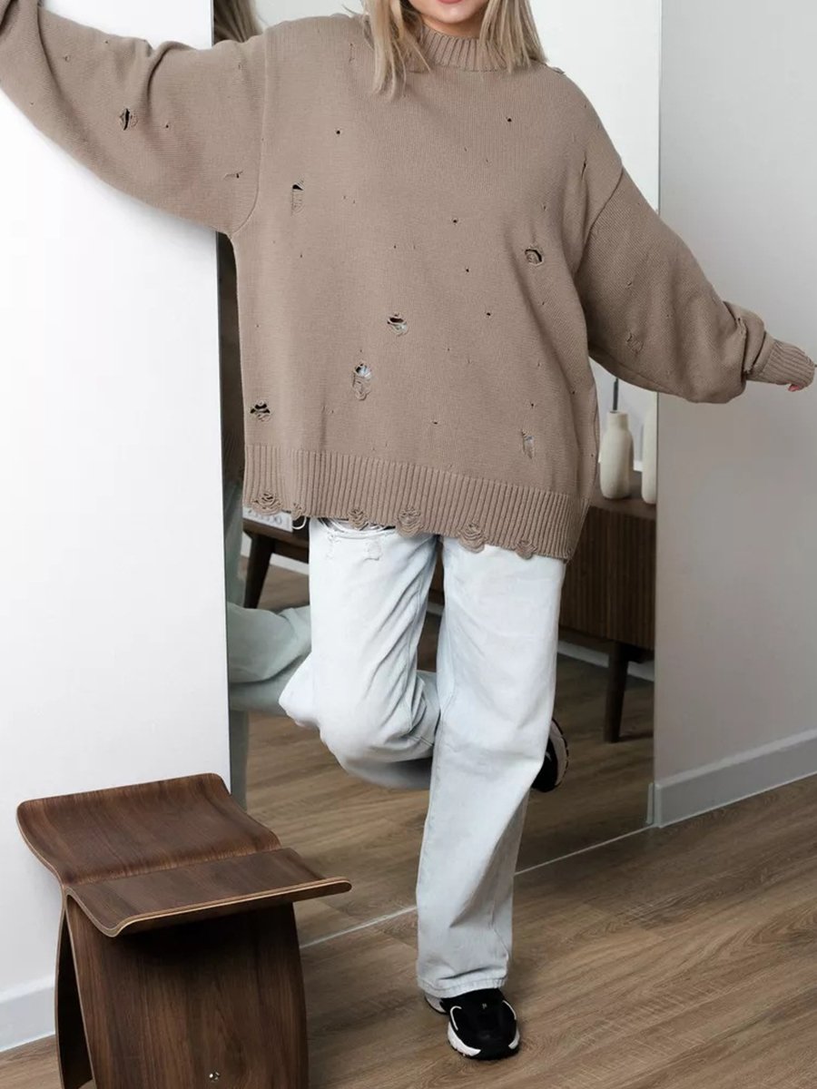 Winter Stylish Hole Sweater Winter Stylish Hole Sweater