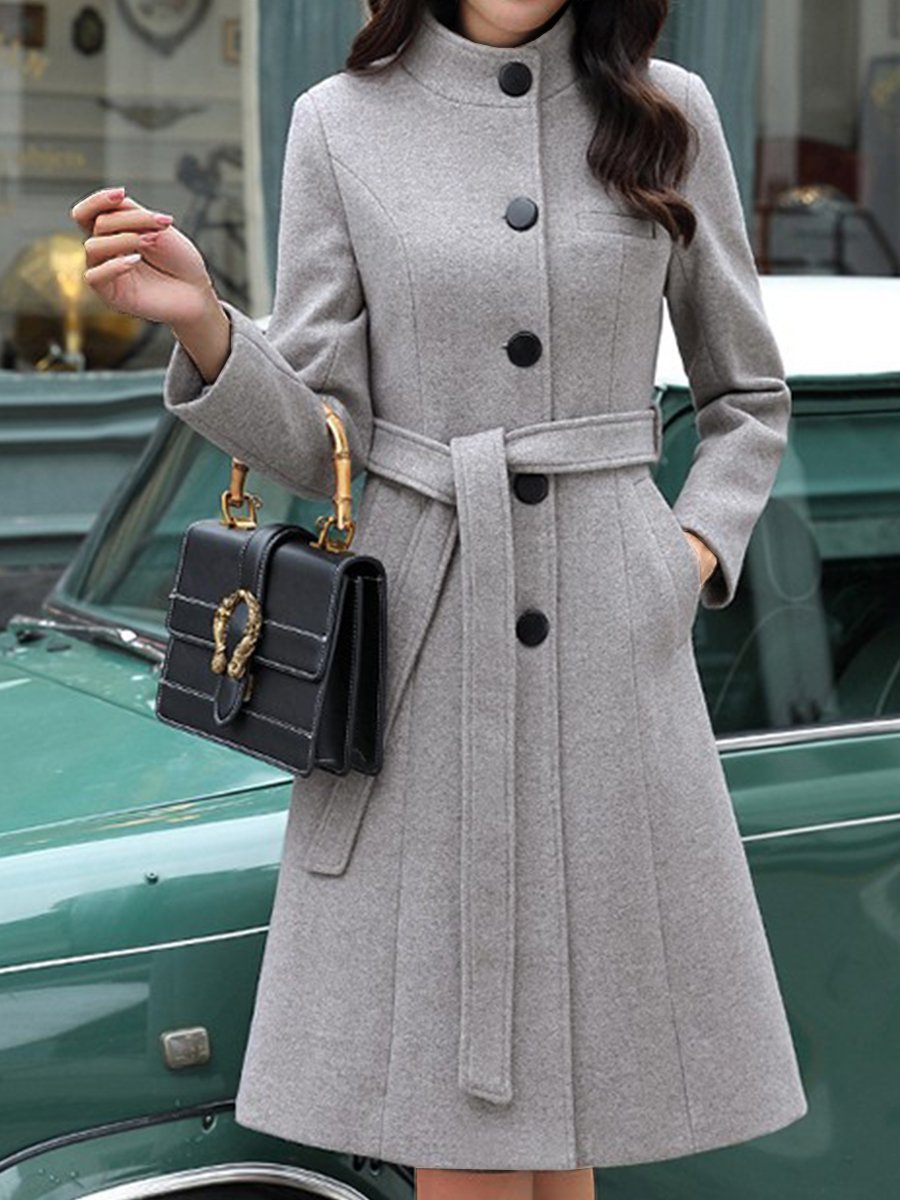 Sophisticated Warmth: Tailored Belted Winter Coat Sophisticated Warmth: Tailored Belted Winter Coat