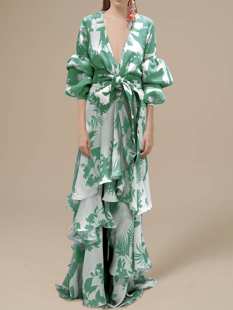 Printed Chiffon Dress Printed Chiffon Dress
