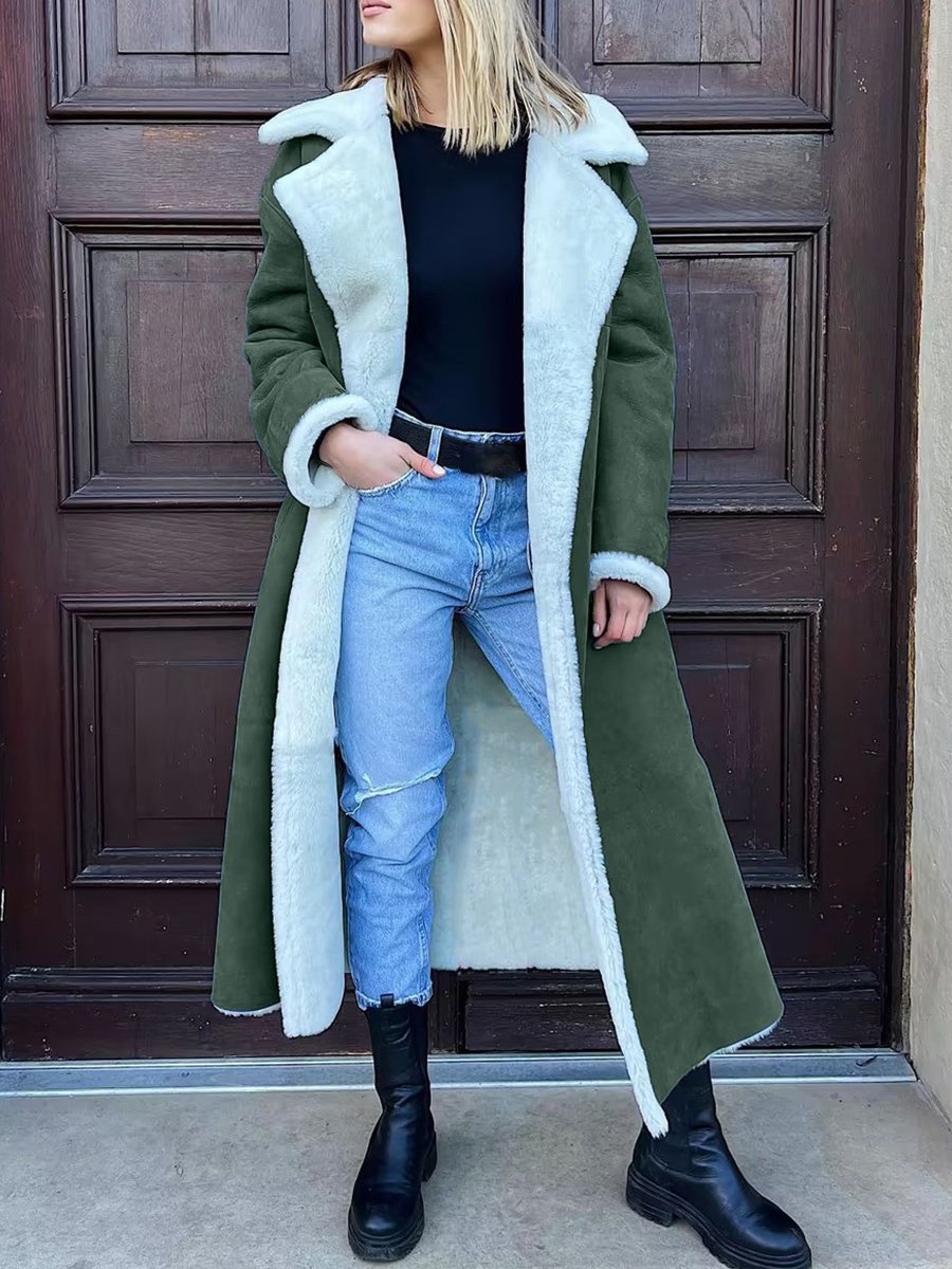 Cozy Shearling-Lined Fake Fur Fleece Coat Cozy Shearling-Lined Fake Fur Fleece Coat