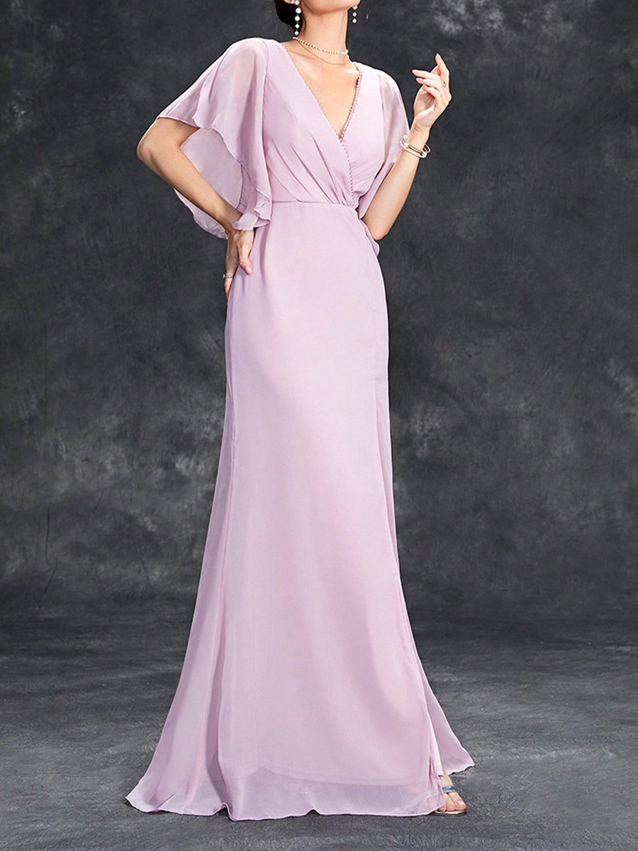 Slim Fit V-neck Dress Slim Fit V-neck Dress