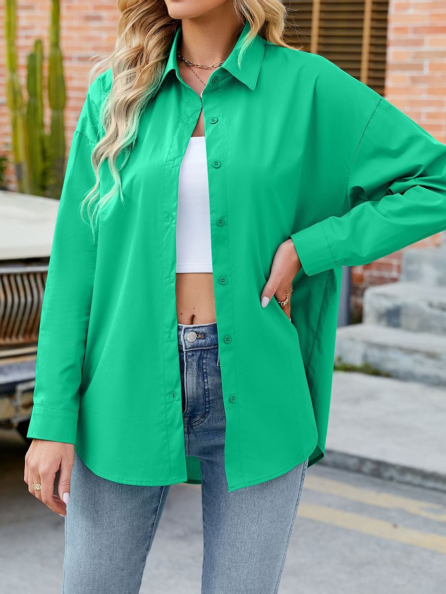 Solid Color Long Sleeve Shirt Solid Color Long Sleeve Shirt